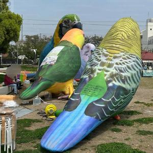 Mascota inflable personalizada de perico, modelo de pájaro inflable de tela Oxford para publicidad, figura inflable de loro para eventos - Product Image 6