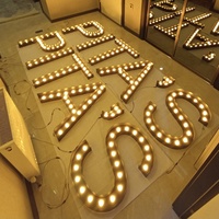 Ampoule LED lumineuse étanche personnalisée chapiteau chiffres lettres extérieur Van toit illuminé lumières 3D grand chapiteau lettre signes