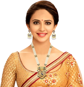 High Demand Stylish Gold Plated Zircon Artificial Hip Hop Jewelry Set with Trendy Necklace <b>Bracelet</b> for Wedding Party Use Gifts - Product Image 1