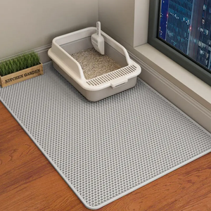 Grande filtration double couche anti-éclaboussures Produits de nettoyage pour animaux de compagnie Tapis de litière pour chat - Product Image 1