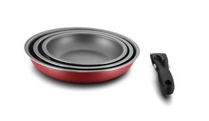 Batterie de cuisine en aluminium antiadhésive de haute qualité ensemble de casseroles à frire écologiques avec poignée amovible - Product Image 4