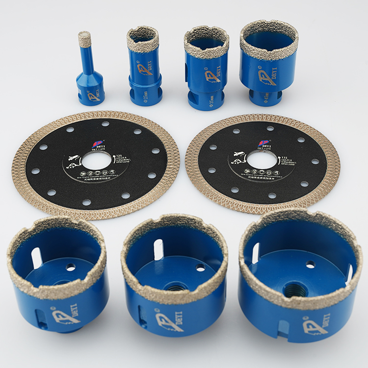 9pcs M14 Vacuum Brazed Diamond Core