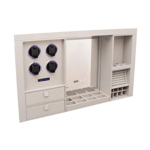 Safewell High-end personalizzazione armadio nascosto sistema di sollevamento intelligente orologio avvolgitore in pelle gioielli di sicurezza Organizer per le donne - Product Image 1