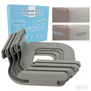 Supports de draps de <span class=keywords><strong>lit</strong></span> pour les coins, clips de draps de <span class=keywords><strong>lit</strong></span> avec sangle de verrouillage pour matelas compressés - Product Image 1