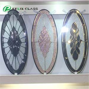 Inserts en verre pour porte d'entrée en fer forgé pour usage industriel et décoratif - Product Image 4