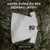Maillot de baseball en chenille rouge brodé Kappa Alpha Psi J5 pour homme, t-shirt en maille premium respirant, grande taille Nupe