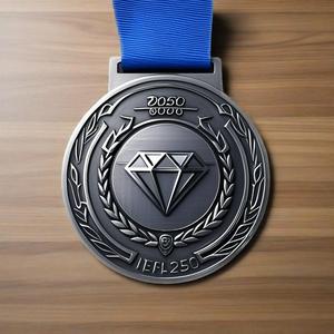 Hochwertige China Factory Custom Logo <span class=keywords><strong>3D</strong></span> Sport Souvenir Medaillen Meisterschaft medaille mit UV-Druck-und Beschichtung stech nik - Product Image 4