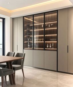 Modern Luxury MDF Wood <b>Sideboard</b> Cabinet <b>for</b> Home <b>Kitchen</b> Living Room Hotel Dining Room Home Bar Bedroom with Storage Features - Product Image 2