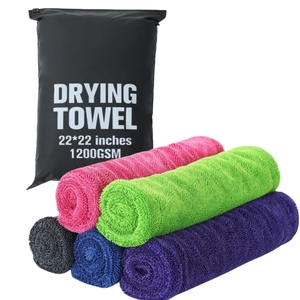 Serviette de séchage automobile en microfibre double torsion sans bords, 60*90 cm, 1200 GSM, qualité supérieure, sans traces, rayures ou marques d'eau - Product Image 6
