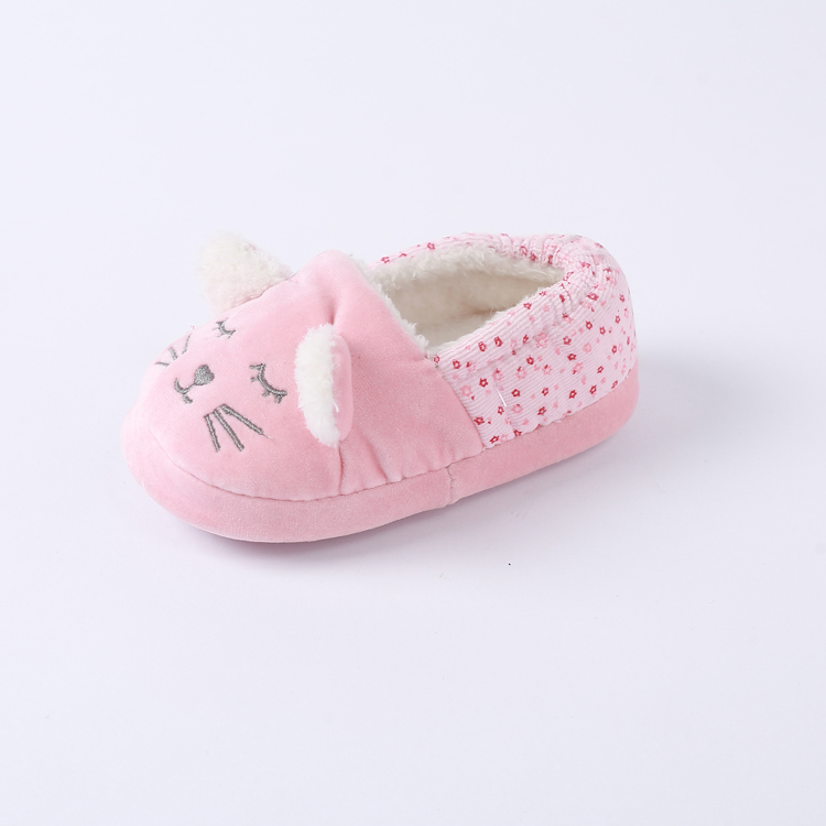 Новый дизайн, высокое качество, удобные нескользящие детские домашние теплые зимние тапочки с животными, обувь для детей