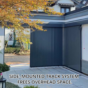 Portes sectionnelles horizontales électriques automatiques en alliage d'aluminium durable, vente en gros d'usine, portes <span class=keywords><strong>de</strong></span> <span class=keywords><strong>garage</strong></span> coulissantes latérales - Product Image 5