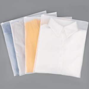 Custom Printed Eco Friendly Resealable Frosted Black Plastic Zip Lock T Shirt Packaging <b>Bags</b> Clothing <b>Bag</b> for Sweater Hoodies - Product Image 3