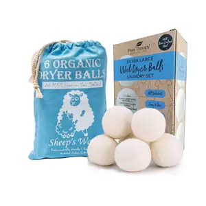 Umwelt freundlicher Wäsche filz Wäsche trockner Ball Extra groß 100% neuseelän dische Schafwolle-Weichspüler/Blatt Alter