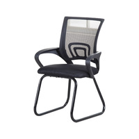Chaise de bureau ergonomique moderne en maille avec hauteur réglable et fonction pivotante pour utilisation informatique/conférence - Chaise pour personnel et étudiants