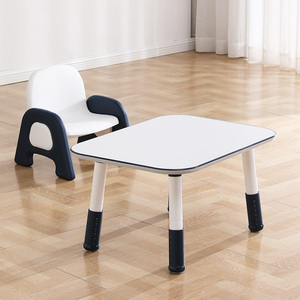 Ensemble table et chaise en plastique pour la <span class=keywords><strong>maternelle</strong></span> et les cours <span class=keywords><strong>de</strong></span> formation, idéal pour les cours d'art et d'éducation précoce, design moderne et simple - Product Image 5
