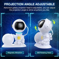 Robot galaxie étoile astronaute projecteur de lumière avec nébuleuse, astronaute g led veilleuse st rgb
