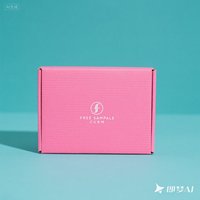 Boîte d'expédition rigide en carton ondulé rose haut de gamme avec logo personnalisé, imperméable, pour cosmétiques, avec doublure en éponge
