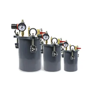Two outlets steel pressure drums with 10L pressure barrel for the factory production line
