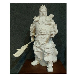 Estatua de <span class=keywords><strong>Buda</strong></span> Guangong <span class=keywords><strong>Chino</strong></span> de Mármol Blanco Pulido, Estatua de Kwan Kong, Escultura de Guan Yu - Product Image 3