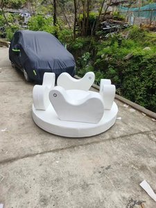 Juego suave eléctrico blanco Merry <span class=keywords><strong>Go</strong></span> Round spin Ride interior al aire libre carrusel de juego suave equipo de juegos Soft <span class=keywords><strong>play</strong></span> - Product Image 2