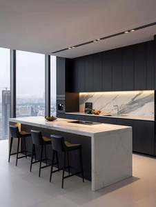 Modern Modular Kitchen <b>Cabinet</b> with Eco-Friendly Design and Solid Wood Construction for Residential and Apartment Use - Product Image 4