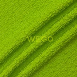 थोक 100% पॉलिएस्टर बुलबुला कपड़े बुना हुआ क्रेप बबल क्रीम खिंचाव ठोस रंगीन कपड़े - Product Image 2