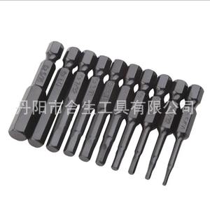 Embouts de tournevis hexagonaux impériaux en acier allié S2 noir, 10 pièces, 50 mm, magnétiques, pour vis et boulons endommagés - Product Image 5