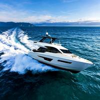 Yacht de luxe commercial de 68 pieds en fibre de verre 20,6 m/68 pieds, moteur in-bord 2x1000 CV pour le tourisme, la pêche et le transport de passagers