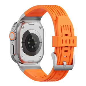 Correas de Reloj Inteligente de Silicona RYB, Repuesto para <span class=keywords><strong>Apple</strong></span> IWatch Series 10 9 8 7 49mm 45mm 44mm 40mm 42mm con Hebilla de Metal - Product Image 1