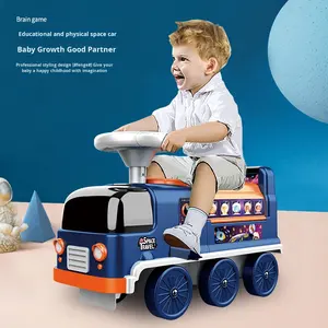 Elektrische Trein Kinderloper Speelgoed <span class=keywords><strong>3</strong></span> Jaar Oude Driewielige Plastic Spoor Auto Parkeerplaats Fabriek Direct Verzending Groothandel - Product Image 5