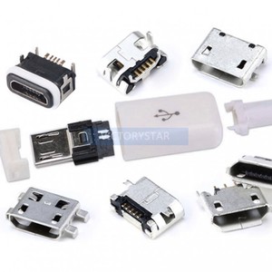 All Copper Micro Usb Connector Socket Female socket male head surface mount <strong>plugin</strong> sinking - Product Image 1