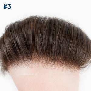 Newtimes Hair Système Capillaire pour <span class=keywords><strong>Homme</strong></span> <span class=keywords><strong>Peau</strong></span> Fine Ligne Frontale PU Pièce Frontale Prothèse Capillaire Patch Toupet - Product Image 4