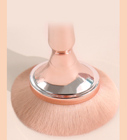 Pinceau à poudre libre de luxe professionnel paillettes or grand pinceau à poudre de maquillage en vrac