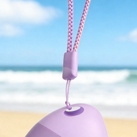 Flacon de protection solaire en plastique 30 ml, emballage cosmétique personnalisé avec trou de suspension pour une utilisation en extérieur et en plage