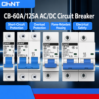 Disjoncteur miniature DC série Chint CB pour panneaux solaires photovoltaïques, boîtier de combinaison, stockage d'énergie, distribution d'alimentation DC