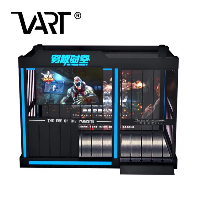 Standard 360 Großbild-Virtual-Reality-Raum Indoor-Unterhaltung Real Feel Battle Shooting VR-Themenpark mit 4 Gaming-Waffen