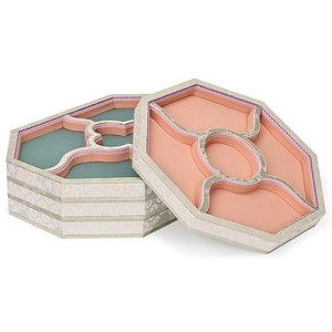 Jinsky Creative Octagonal Jewelry Tray Display Stand for <b>Jade</b> Ring <b>Bracelet</b> Beads Unique Shape Storage Plate - Product Image 4