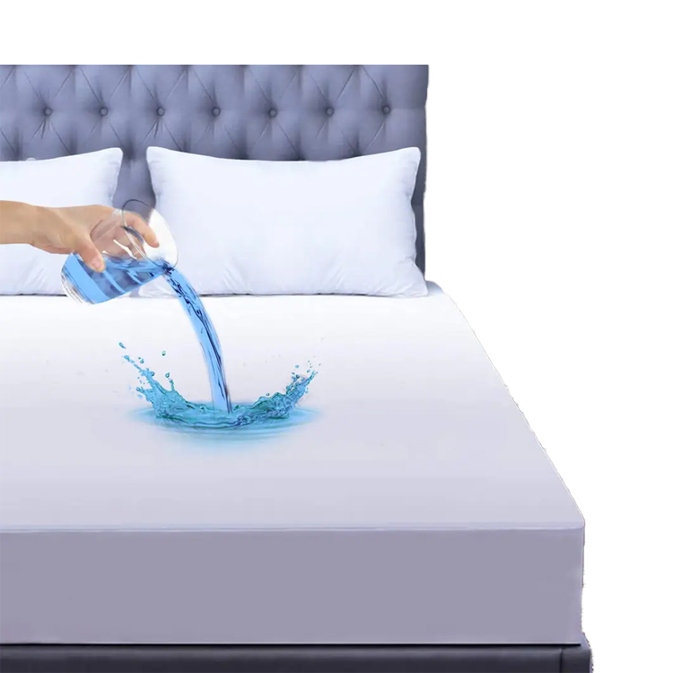 Прилегающий чехол для кровати с глубоким карманом, дышащий бесшумный водонепроницаемый защитный чехол для матраса