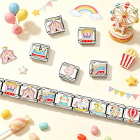 Pulsera de dijes Y2K al por mayor, de acero inoxidable, con diseño de dibujos animados, regalo de moda, joyería.