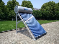 Système de chauffe-eau solaire pressurisé de 150 L pour la maison ou le commerce, chauffe-eau solaire pressurisé intégré certifié Solar Keymark