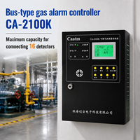 Pengontrol Alarm Gas Tipe Bus CAATM CA-2100K RS485 Sistem Deteksi Gas Panel untuk Keamanan Gas LPG dan Gas Alam Industri dan Komersial