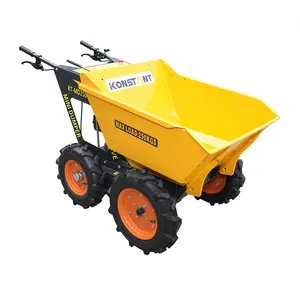 China Chain Drive Engine Powered 4WD Wheelbarrow Farm Mini Barrow Small Dump Truck For Sale