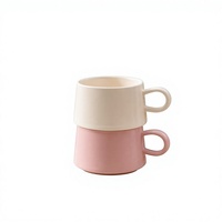 Tasse à cappuccino en céramique avec logo personnalisé, 280 ml, bord large, tasse à café, vaisselle pour boissons chaudes, pour la maison, le bureau, l'hôtel