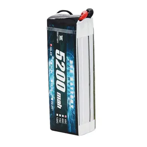 Ebattery lipo 배터리 7.4v2s 11.1v3s 14.8v4s 22.2v6s 5200mah 35c45c60c100c rc 비행기 드론