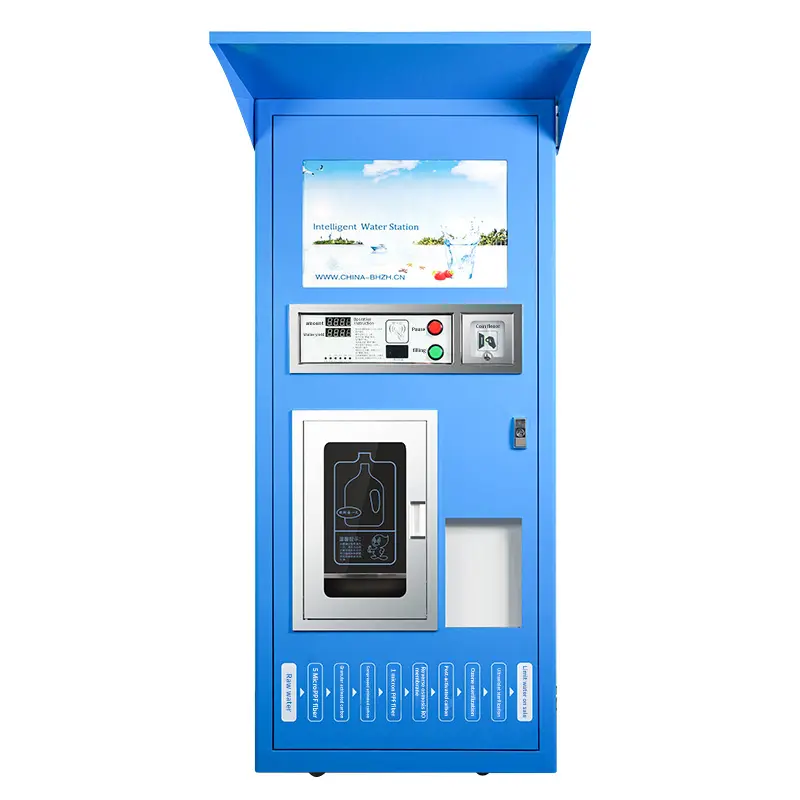 Reverse Osmosis Small Refill Ro Drinking Purified Bottled Water Vending Machine For Drinking Water 800G