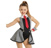 Robe de danse pour filles, robe à paillettes pour filles, costumes de danse jazz en gros