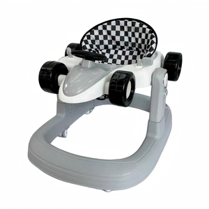 Andador Ajustable para Bebés (3 Niveles <span class=keywords><strong>de</strong></span> Altura/<span class=keywords><strong>4</strong></span> Niveles <span class=keywords><strong>de</strong></span> Altura del Asiento) - Base Plegable Estable, Andador Seguro para Bebés para el Desarrollo Temprano <span class=keywords><strong>de</strong></span> la Caminata - Product Image 4