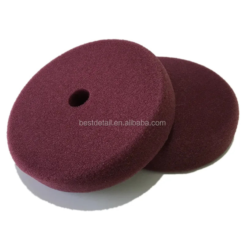 New 6" 150mm Flat Smart Pads DA Red Foam Medium Cutting Pad for Polish Auto Detailing Car Care