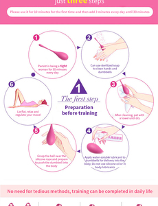 Ballon d'exercice Kegel avec poids en acier-Outil de fitness sensuel pour femme pour le bien-être sexuel et l'excitation - Product Image 4