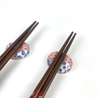 Ensemble de baguettes Sakura, 5 paires de baguettes en bois avec supports en céramique, vaisselle de style japonais